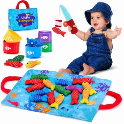 Gioco di pesca magnetico educativo (set da 22 pezzi)| MONTIFISH